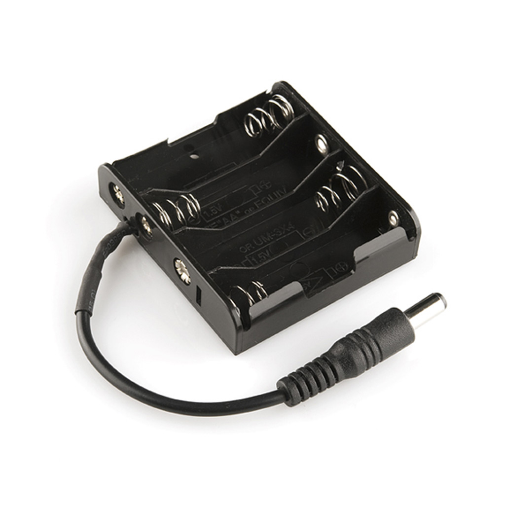 Battery Holder 4 AA with DC Jack